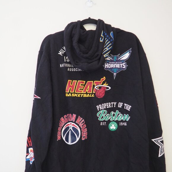 NBA Ultra Game Black Basketball Team Logo Soft Fleece Pullover Sweatshirt Hoodie - Picture 7 of 7